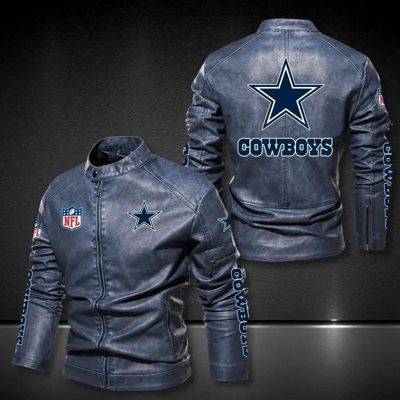 Dallas Cowboys Leather Jacket Rackup