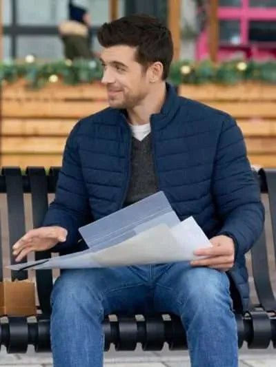 Dan Jeannotte Our Christmas Mural 2023 Blue Jacket
