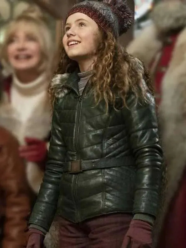 Darby Camp The Christmas Chronicles 2 Green Leather Jacket