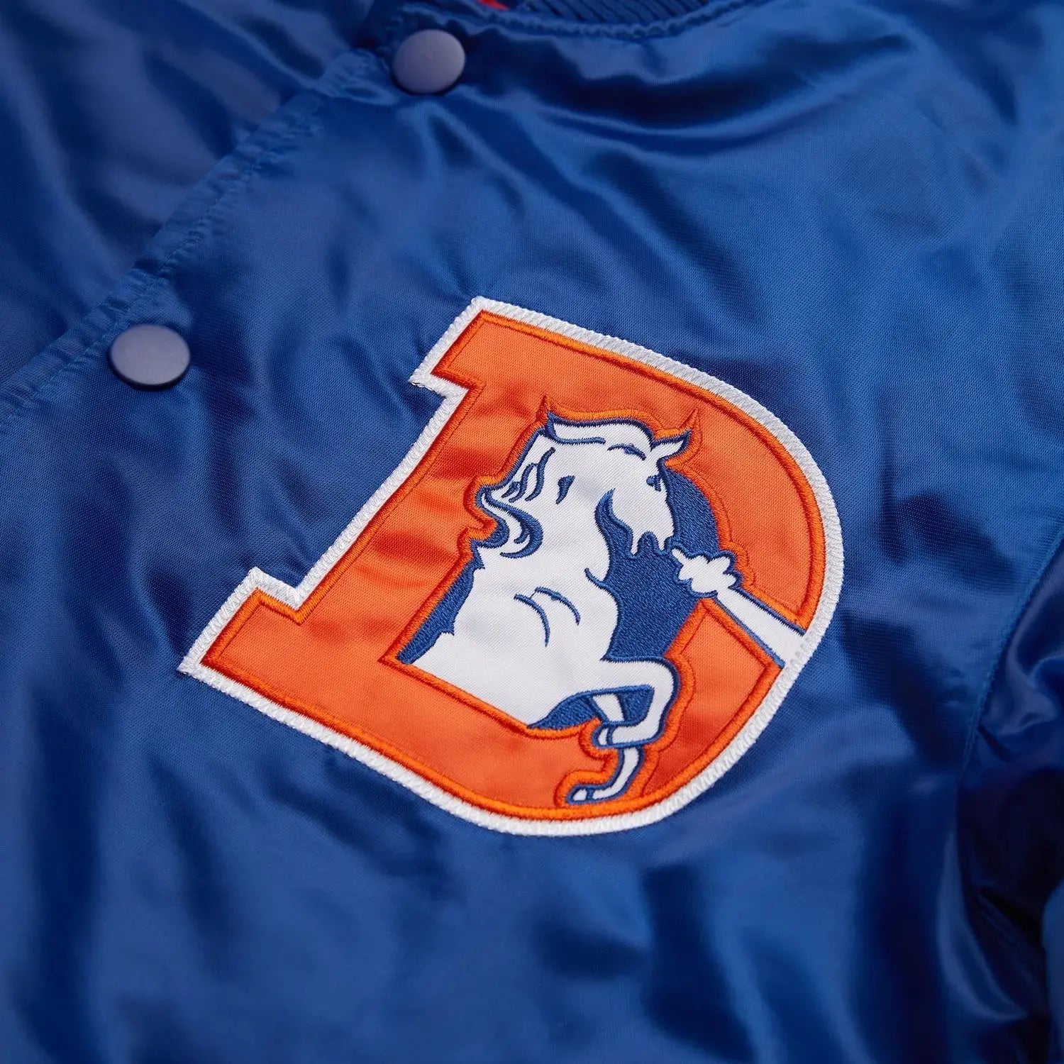 Denver Broncos Satin Varsity Jacketq Rackup