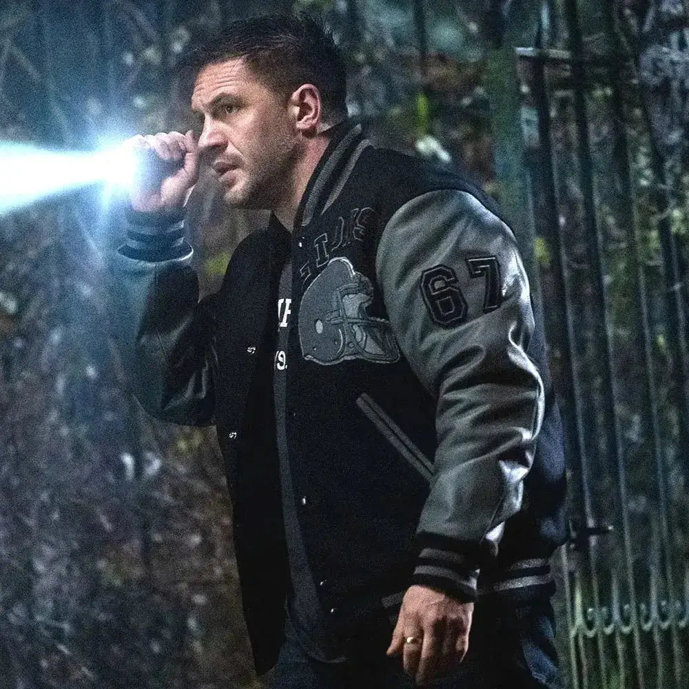 Detroit Lions Eddie Brock Venom 2 Varsity Jacket WorthVee