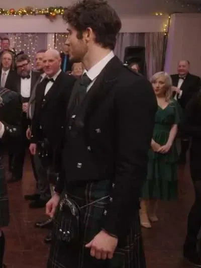 Dominic Watters Christmas in Scotland Black Blazer