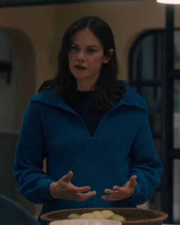 Down Cemetery Road Ruth Wilson Rib Knit Sweater
