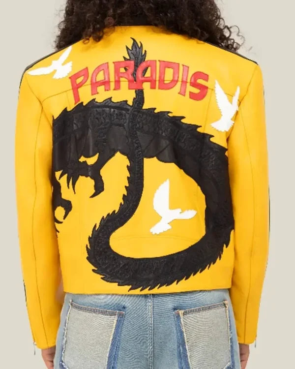 Dua Lipa Buenos Aires 2025 Dragon Leather Jacket