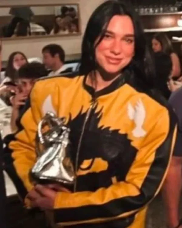 Dua Lipa Buenos Aires 2025 Dragon Leather Jacket