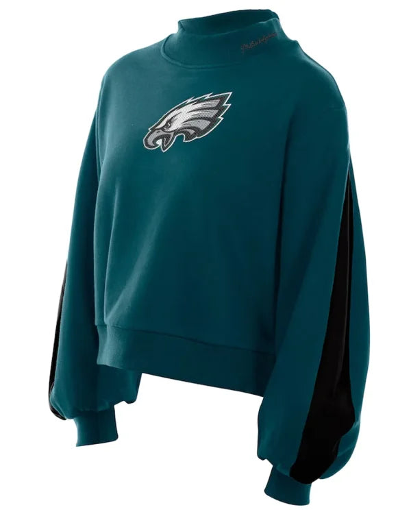 Eagles Mock Neck Sweatshirt