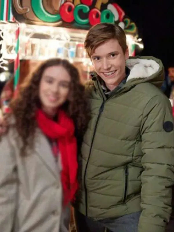 Everett Andres Navigating Christmas 2023 Green Hooded Jacket