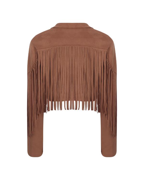 Finding Mr Christmas S02 Melissa Peterson Brown Suede Jacket