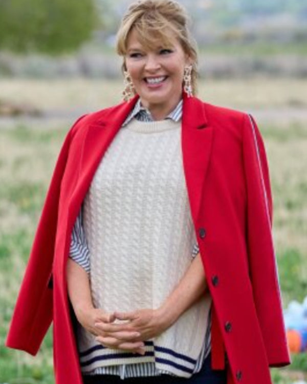 Finding Mr Christmas S02 Melissa Peterson Cable Knit Tabard