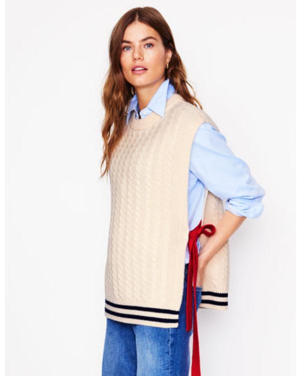 Finding Mr Christmas S02 Melissa Peterson Cable Knit Tabard