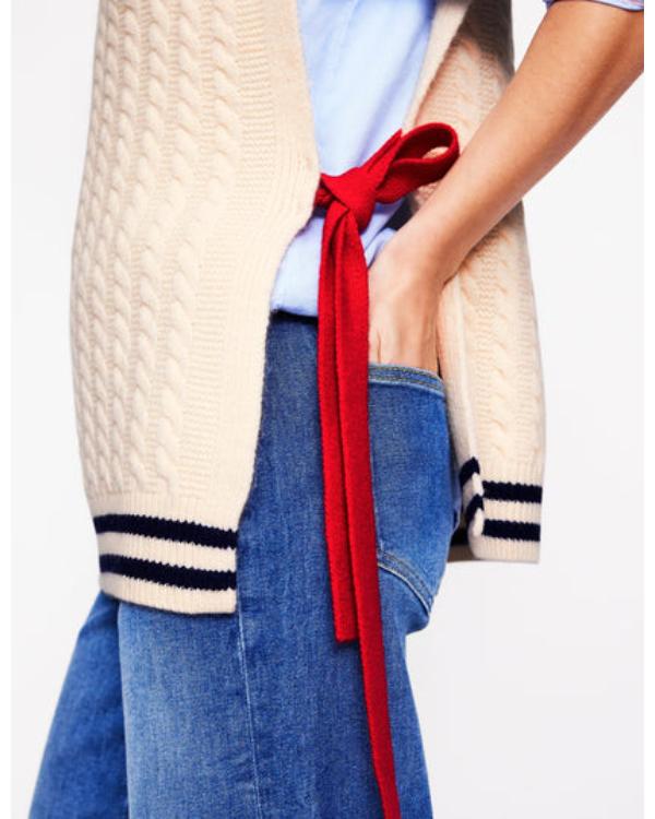 Finding Mr Christmas S02 Melissa Peterson Cable Knit Tabard