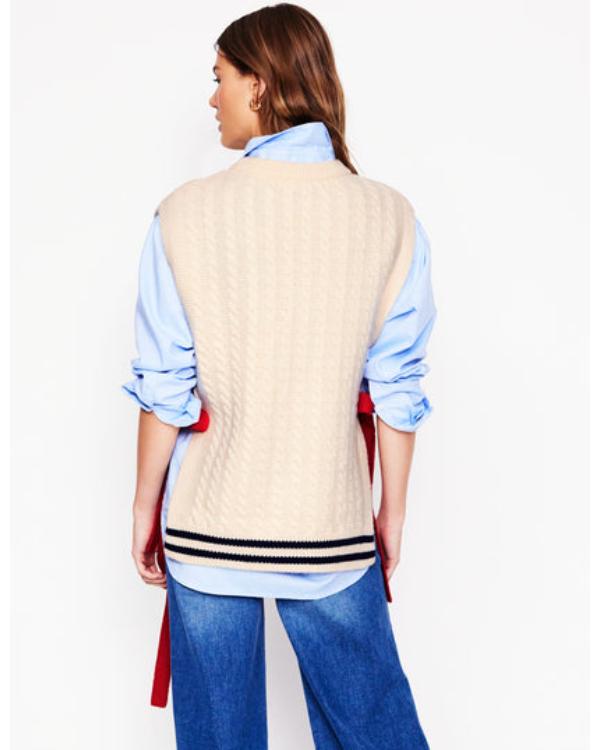 Finding Mr Christmas S02 Melissa Peterson Cable Knit Tabard