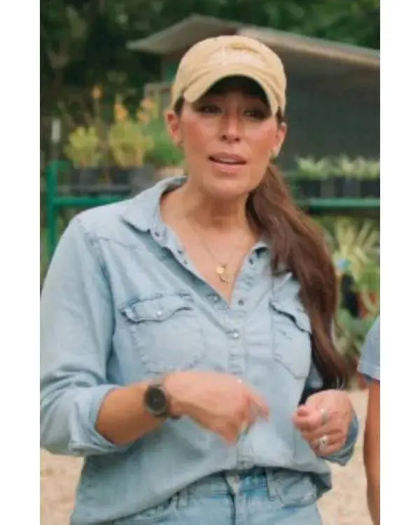 Fixer Upper Colorado Mountain House S01 Joanna Gaines Blue Denim Shirt The America Jackets