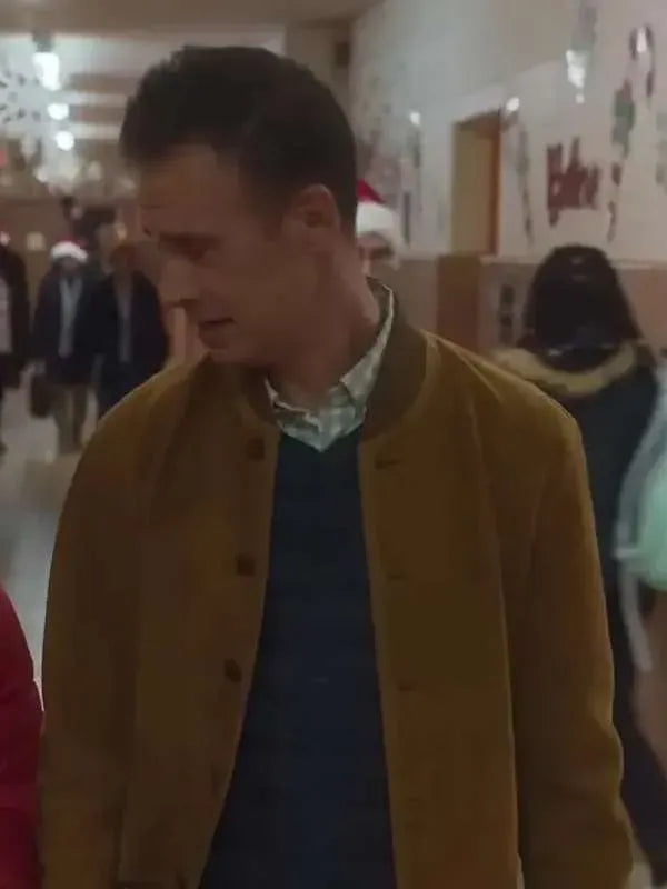 Freddie Prinze Jr Christmas with You Brown Suede Leather Jacket