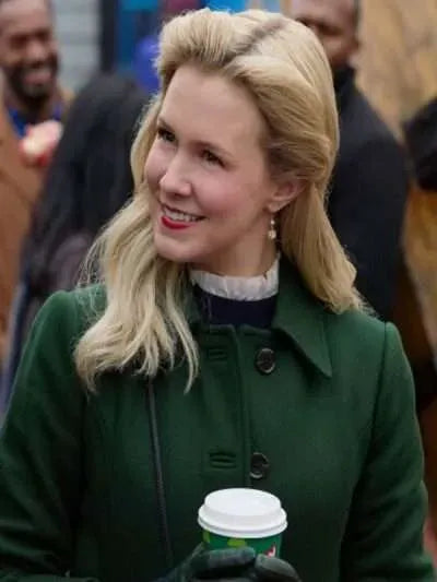 Ginna Claire Mason A Newport Christmas Green Trench Coat