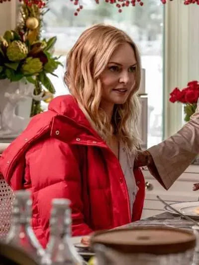 Heather Graham Best Christmas Ever 2023 Red Jacket