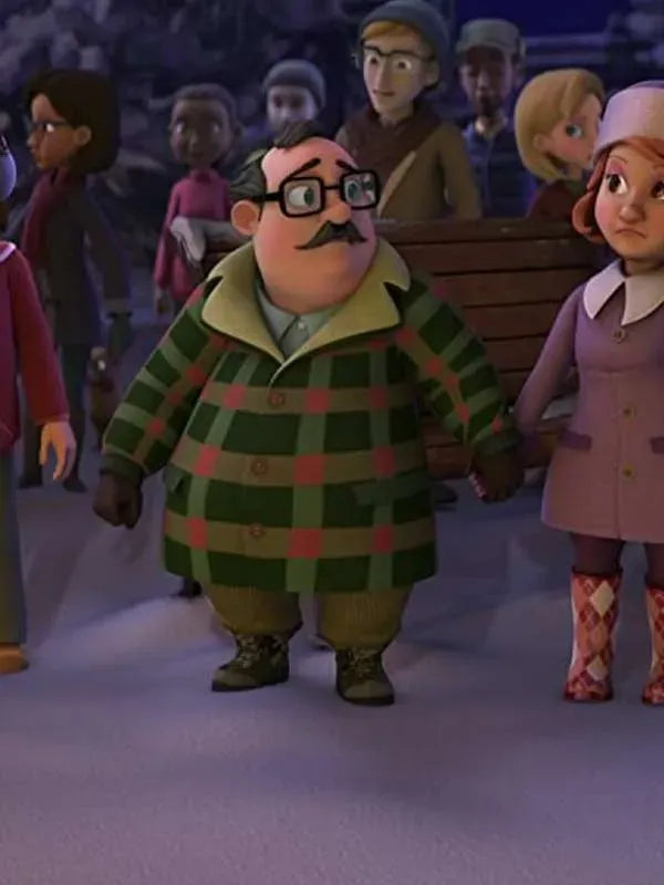 Jack All I Want for Christmas Is You Green Shearling Jacket