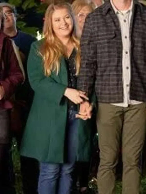 Jaicy Elliot My Southern Family Christmas Green Coat