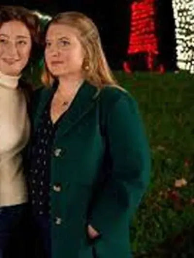 Jaicy Elliot My Southern Family Christmas Green Coat
