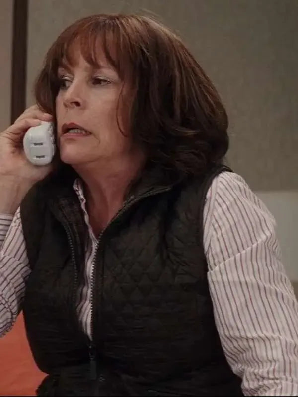 Jamie Lee Curtis Christmas with the Kranks Green Quilted Vest