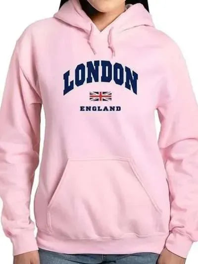 Jessica London England Pink Hoodie