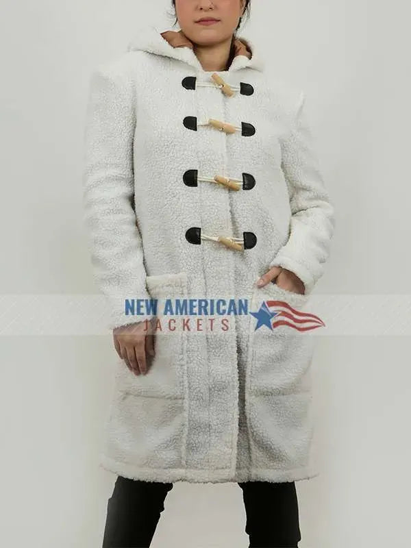 Jodie Sweetin A Cozy Christmas Inn Shearling Coat