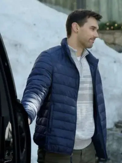 Joey Heyworth Journey to Christmas Blue Puffer Jacket