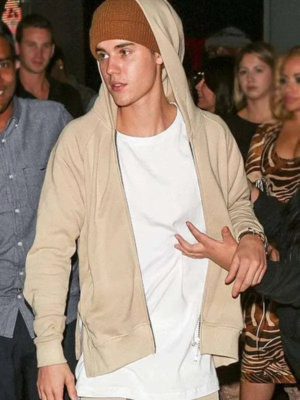 Justin Bieber Beige Hoodie