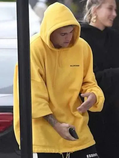 Justin Bieber Yellow Hoodie