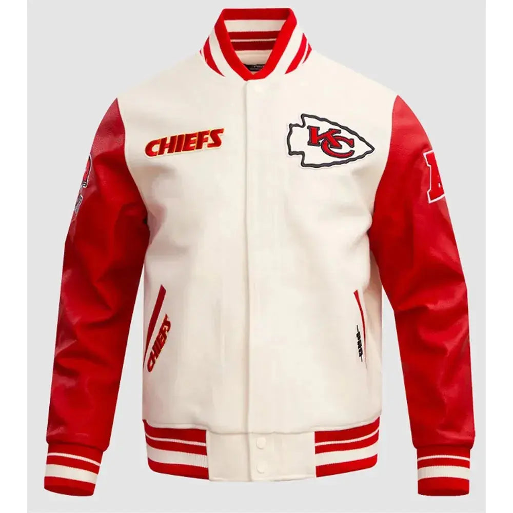 Kansas City Chiefs Retro Classic Rib Varsity Jacket Rackup