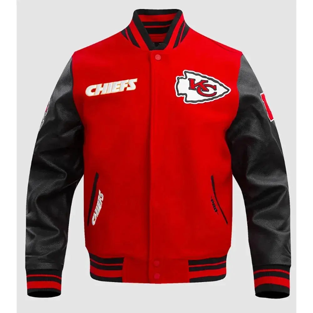 Kansas City Chiefs Retro Classic Rib Varsity Jacket Rackup