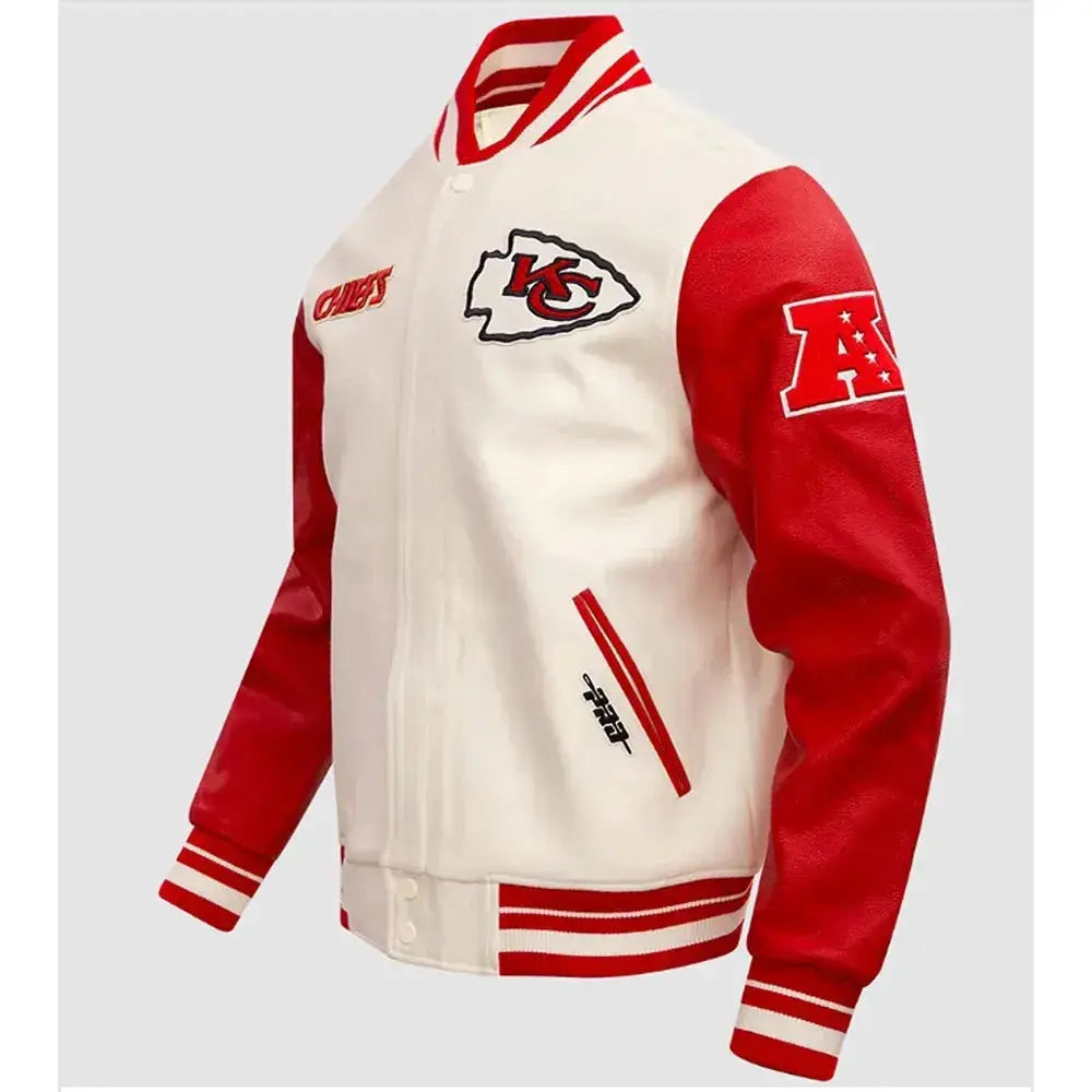 Kansas City Chiefs Retro Classic Rib Varsity Jacket Rackup