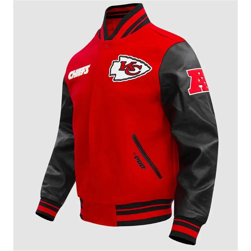 Kansas City Chiefs Retro Classic Rib Varsity Jacket Rackup