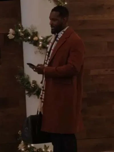 Kofi Siriboe Meet Me Next Christmas 2024 Brown Coat