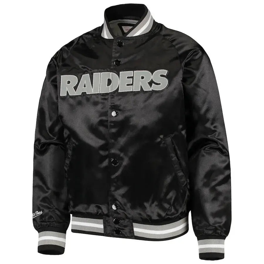 Las Vegas Raiders Bomber Lightweight Black Jacket WorthVee
