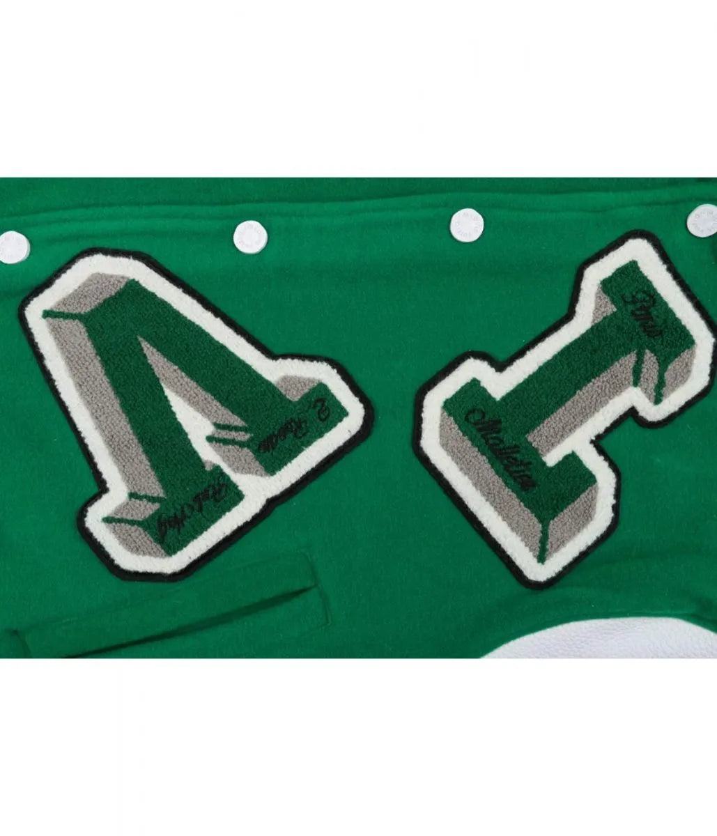 Louis Vuitton Green Varsity Jacket - The America Jackets