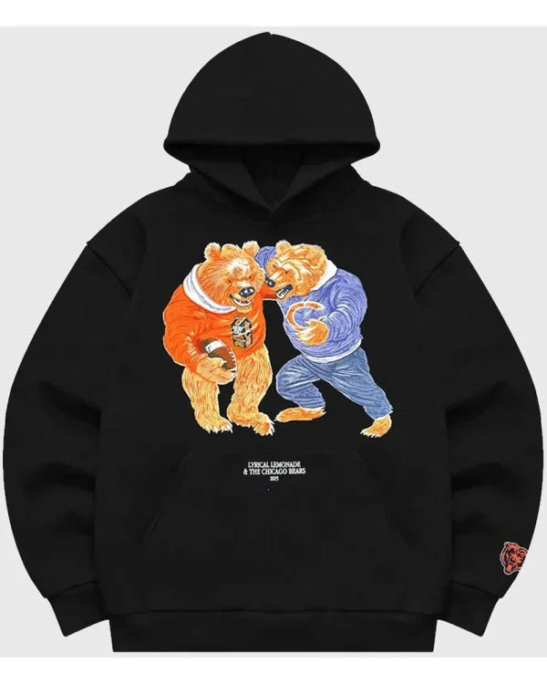 Lyrical Lemonade x Chicago Bears Black Tackle Hoodie