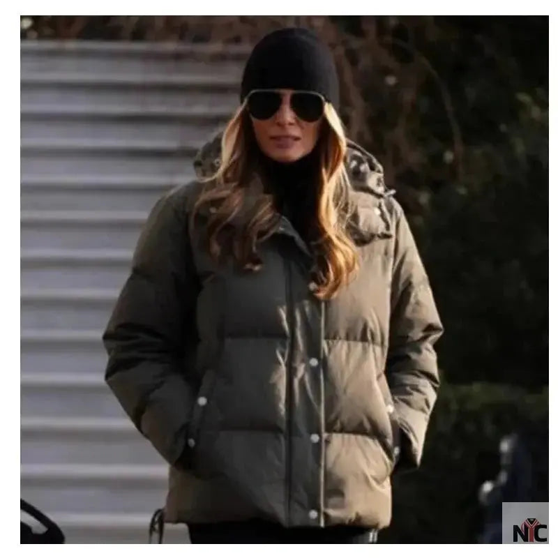 Melania Trump Rag & Bone Puffer Jacket Clanton Jacket