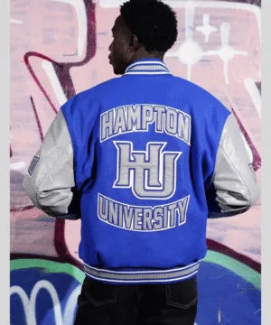 (Men) Hampton University Varsity Jacket - The America Jackets