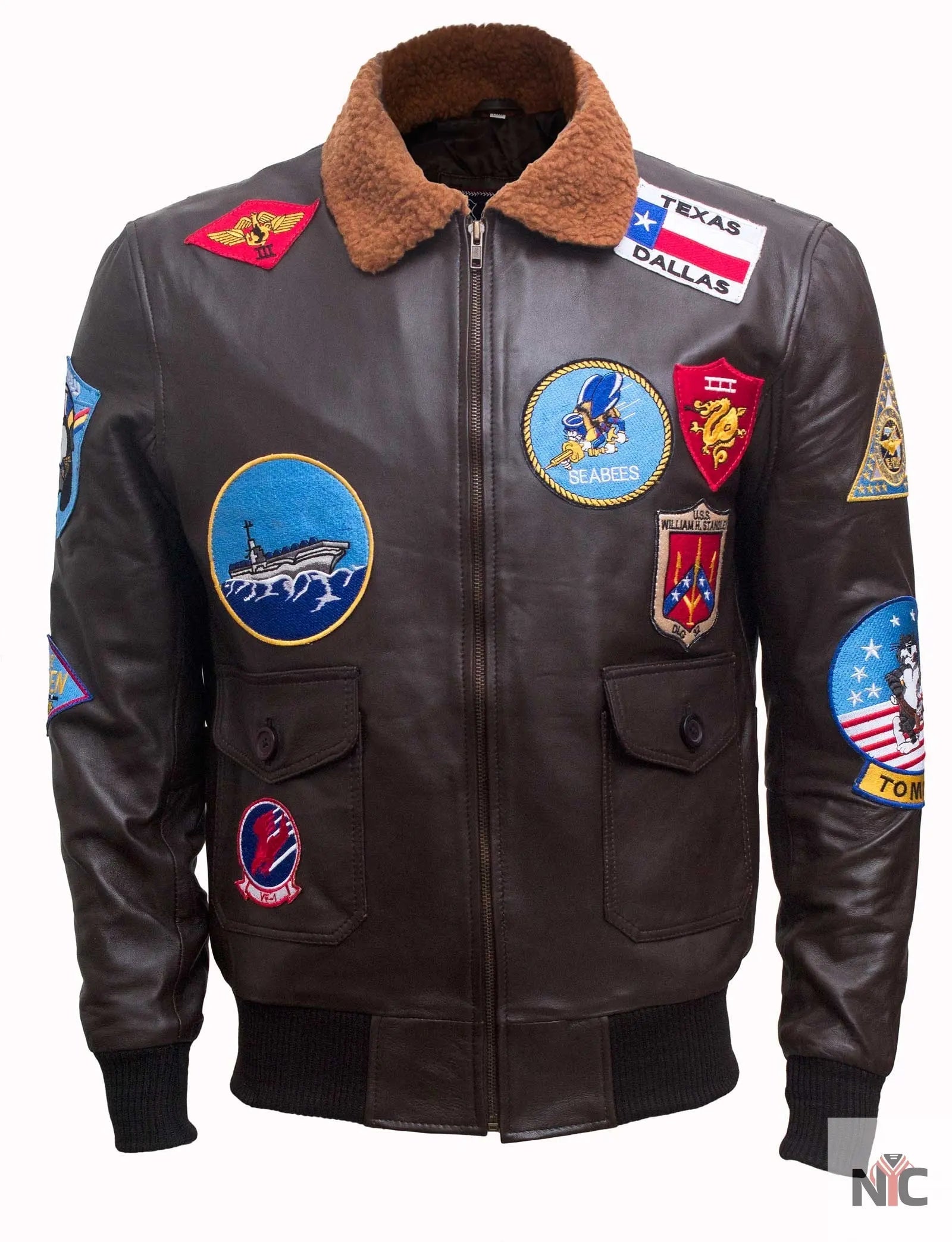 Men’s Top Gun Tom Cruise Leather Jacket Clanton Jacket