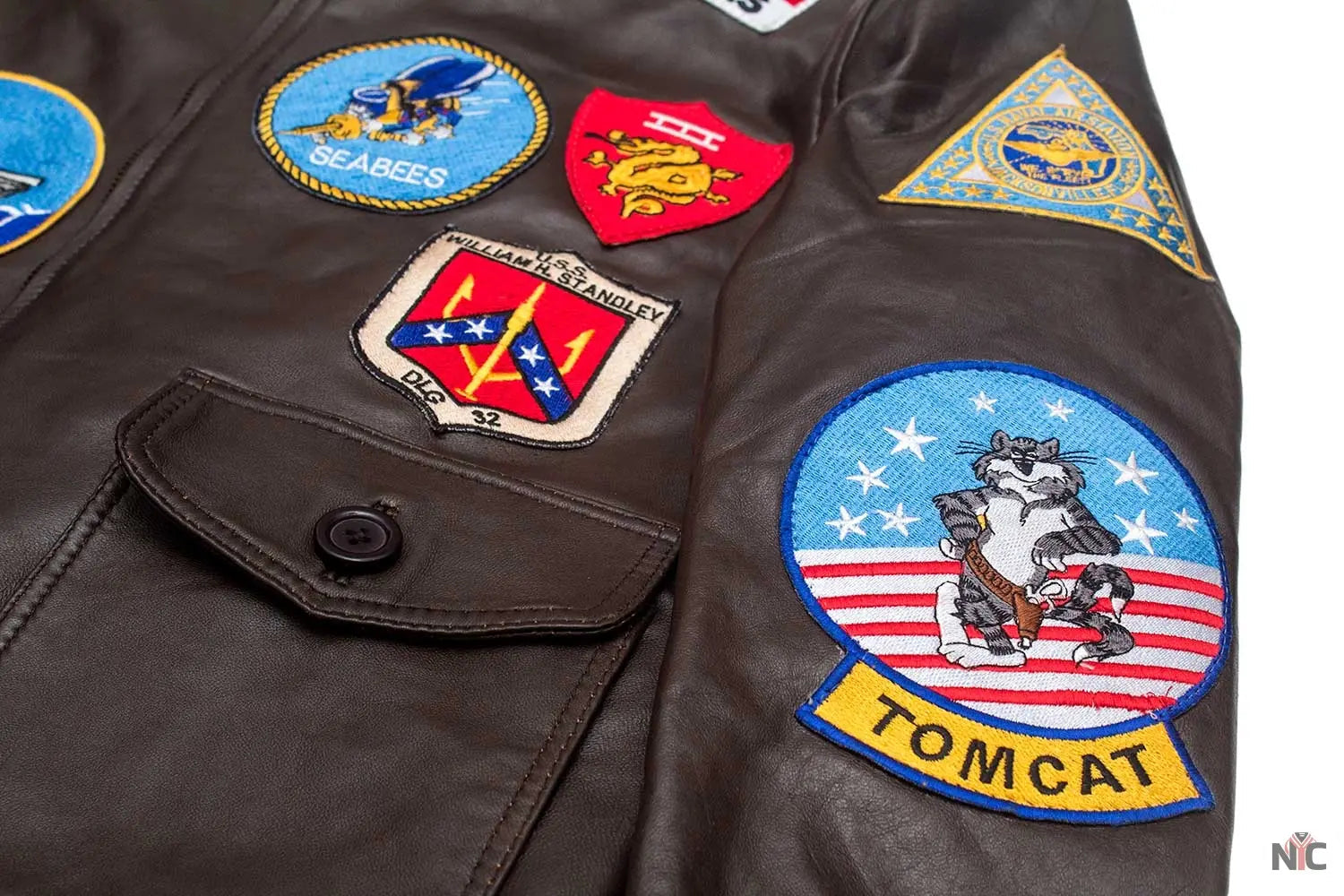 Men’s Top Gun Tom Cruise Leather Jacket Clanton Jacket