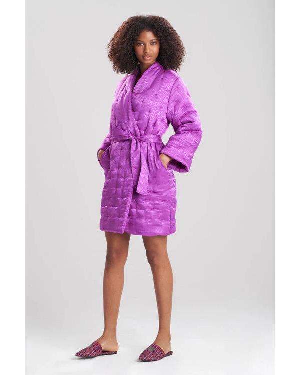 Loot S03 Maya Rudolph Purple Quilted Robe