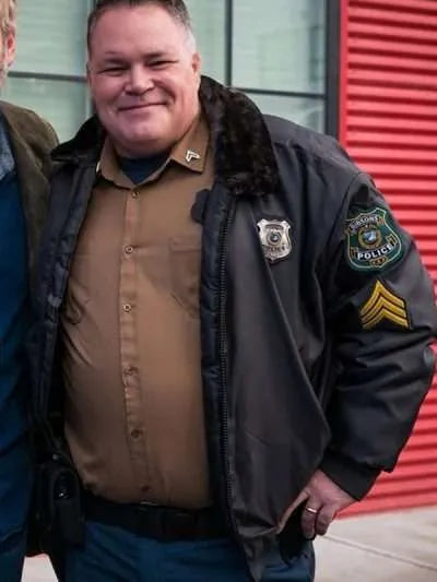 Aaron Douglas Murder in a Small Town Police Jacket