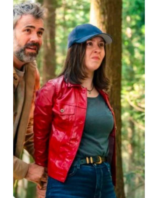 Murder in a Small Town Red Leather Jacket