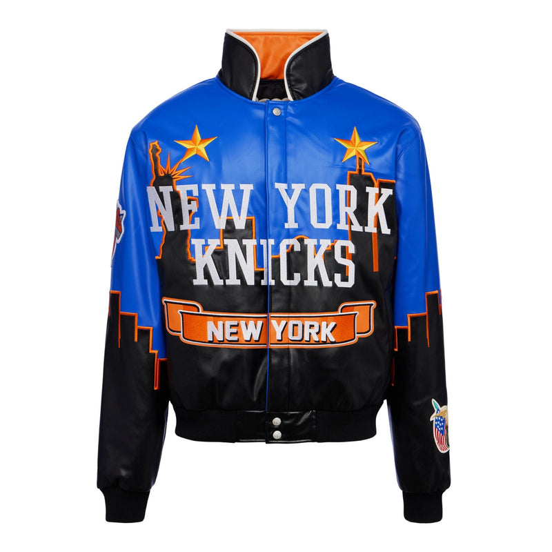 NBA Team NY Knicks Jeff Hamilton Leather Jacket - The America Jackets