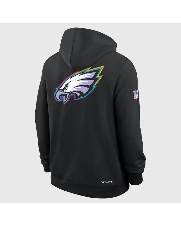 Philadelphia Eagles 2025 Black Crucial Catch Hoodie