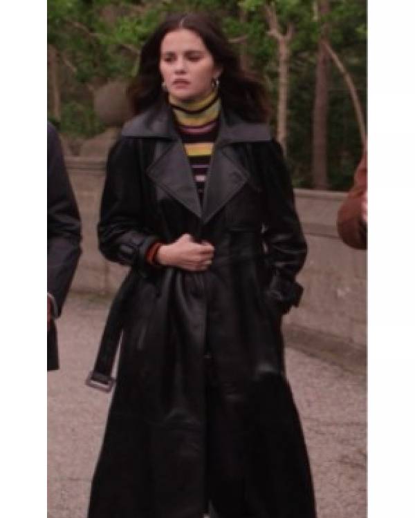 Only Murders in the Building Selena Gomez Leather Trench Coat