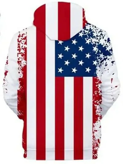 Patriotic Stars USA Flag Hoodie