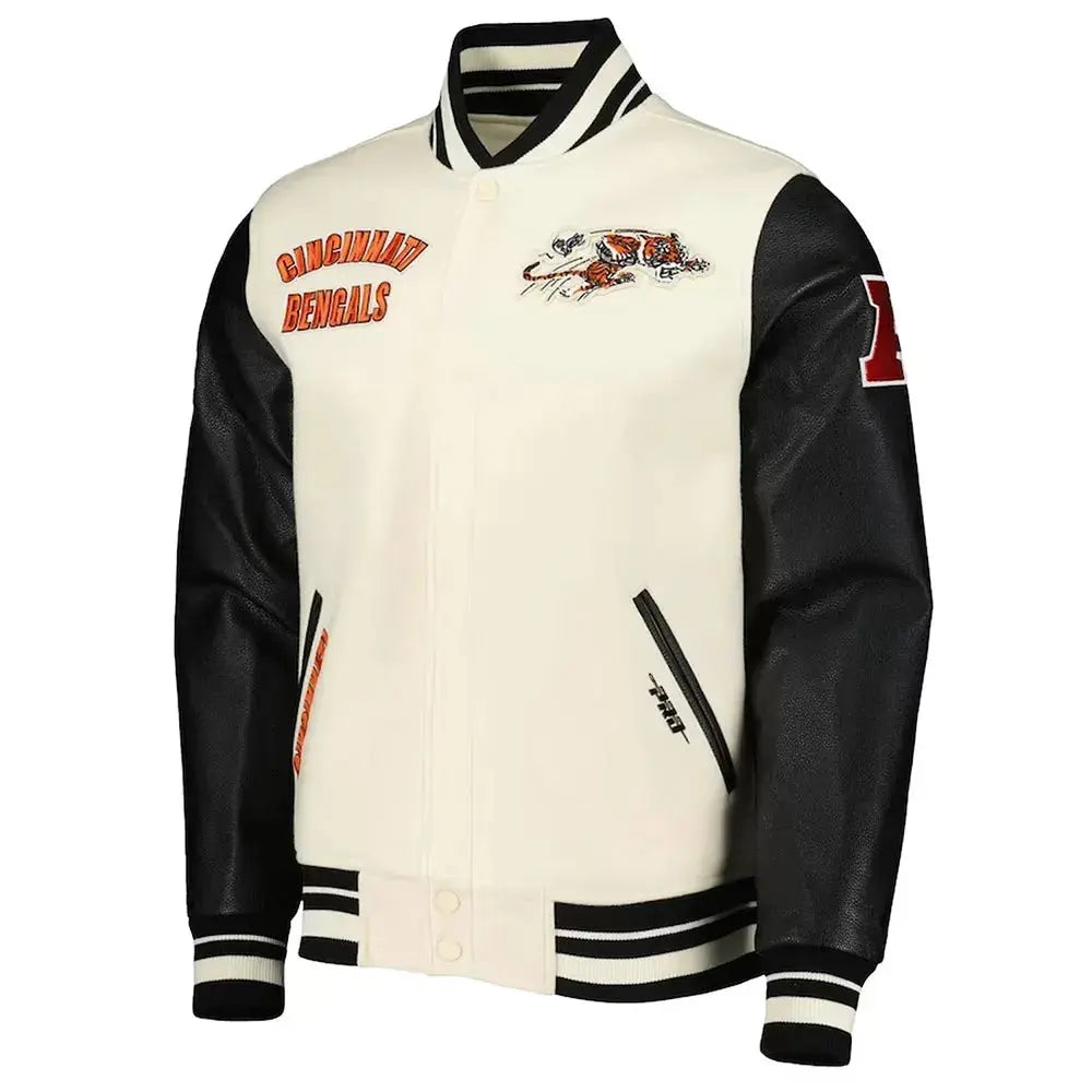 Retro Classic Cincinnati Bengals Varsity Jacket Rackup