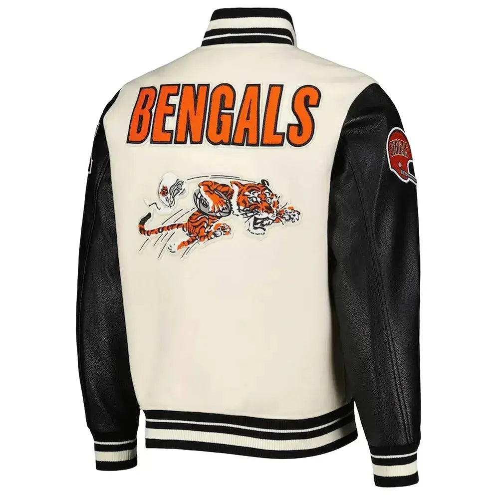 Retro Classic Cincinnati Bengals Varsity Jacket Rackup